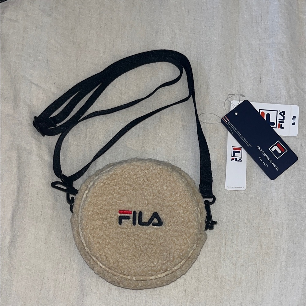 Fila Tan Sherpa Crossbody Bag